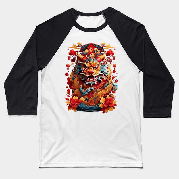 CHINESE NEW YEAR Baseball T-Shirt by likbatonboot